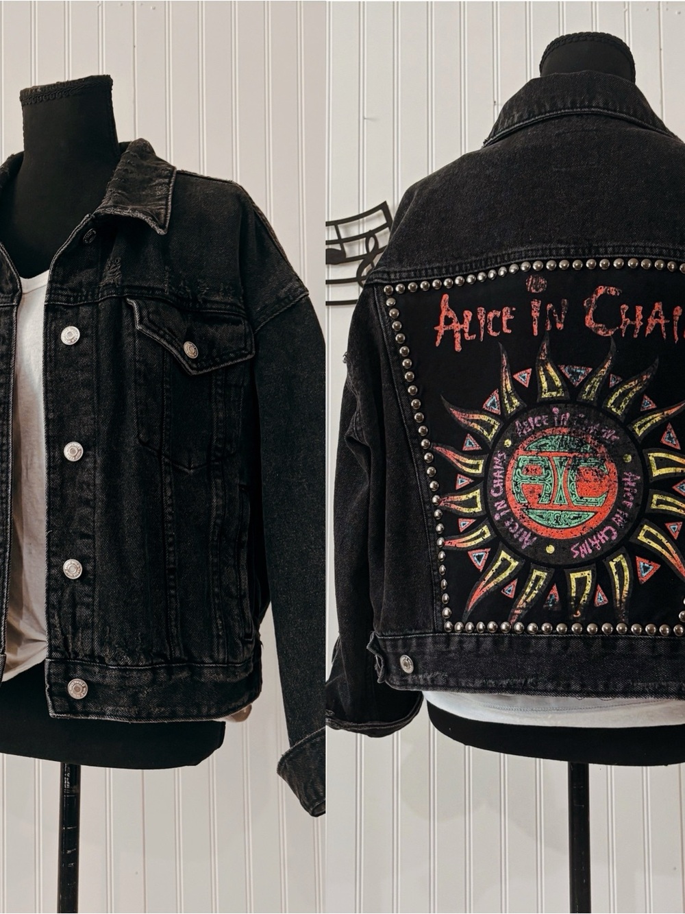 Alice In Chains custom denim jacket